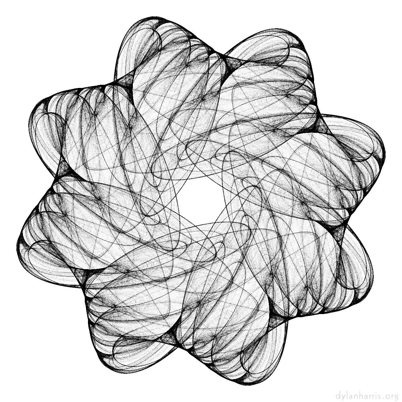 image: bw attractor :: sym&nbsp;chaos&nbsp;3