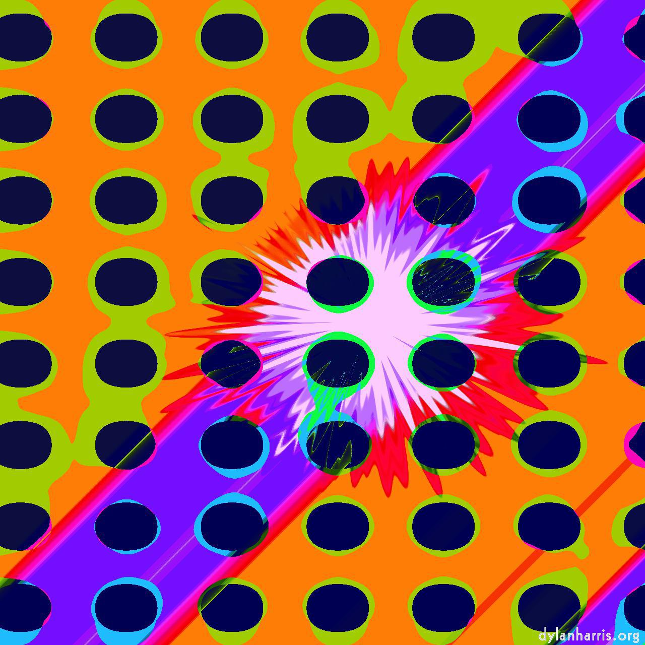 image: op art :: colour&nbsp;burst&nbsp;grid