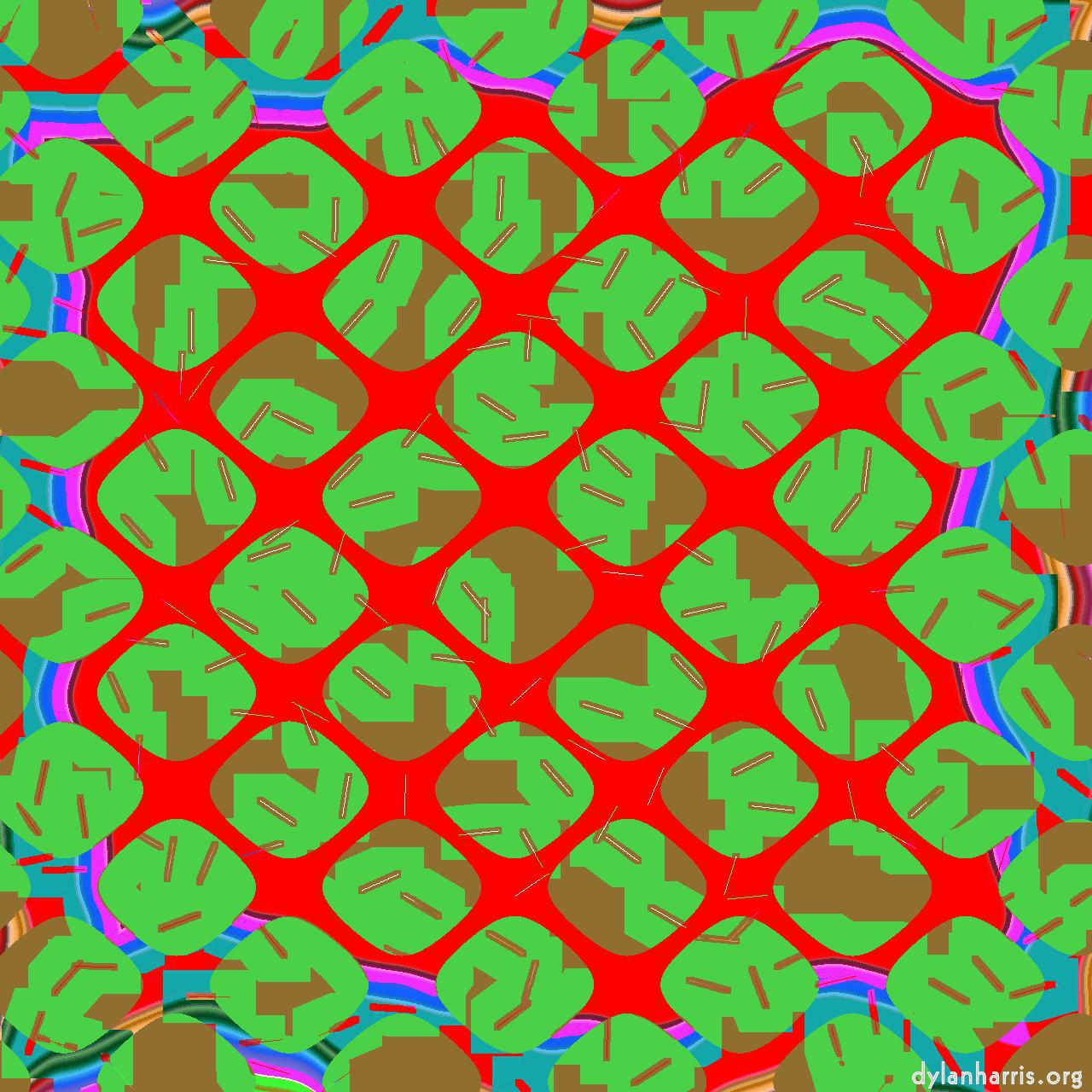 image: op art :: colour&nbsp;grid&nbsp;6