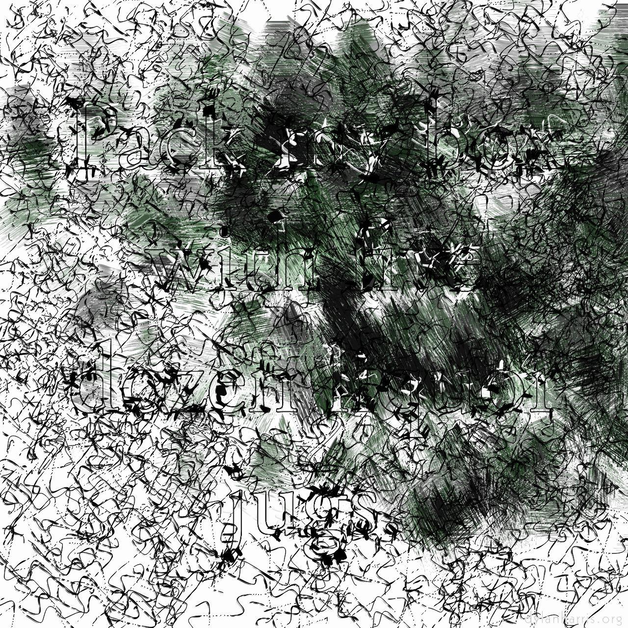 image: non-rep generative and abstract :: oil&nbsp;splatter