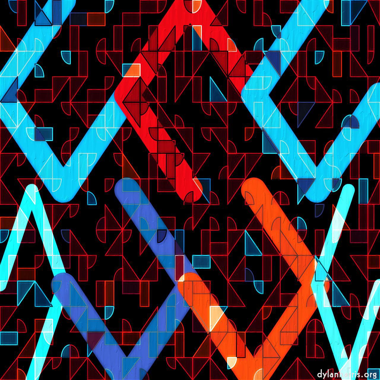 image: shape and mondrian styles :: truchet&nbsp;with&nbsp;paint&nbsp;drip