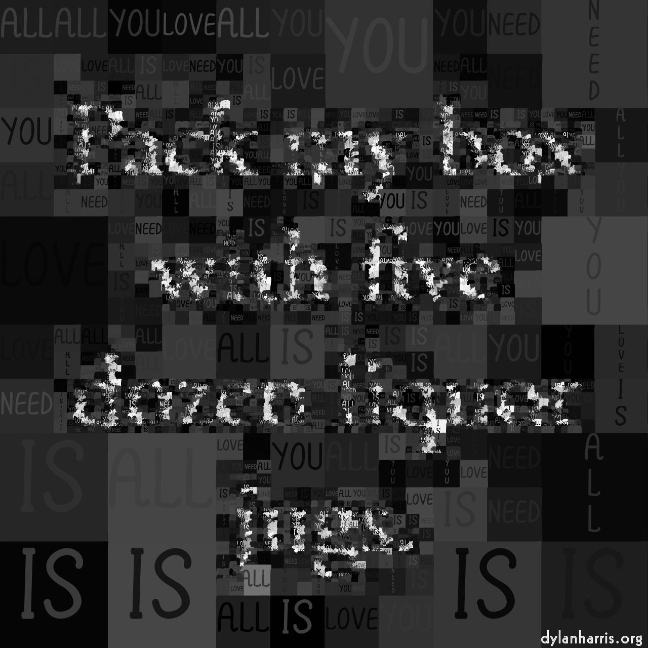 image: mosaic with text :: text&nbsp;and&nbsp;paint