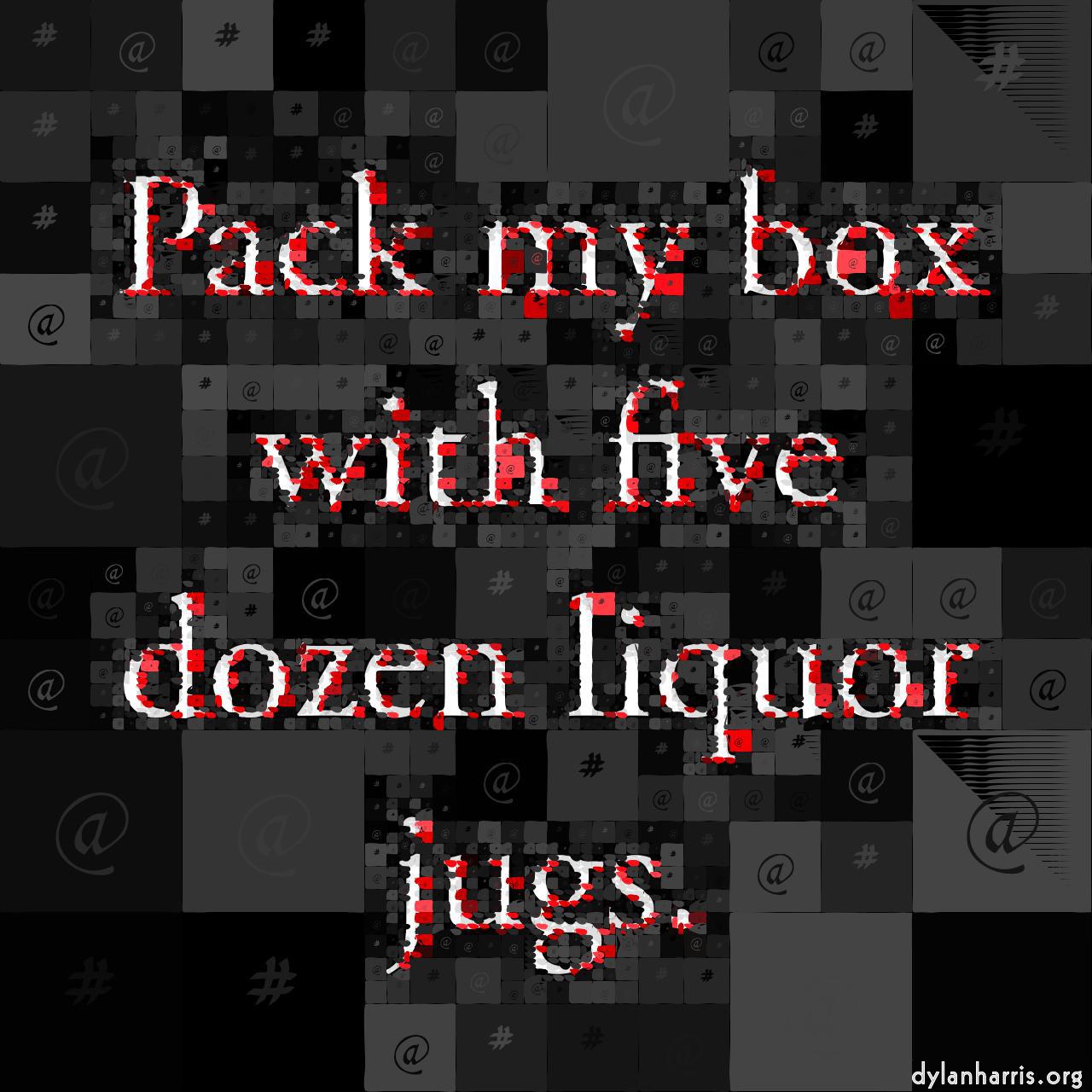 image: mosaic with text :: text&nbsp;space&nbsp;hatch