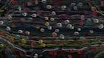 Fourth of 'reflets &mdash; paint action sequence &mdash; abstraction animation 1'.