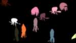 Sixth of 'reflets &mdash; paint action sequence &mdash; abstraction animation 1'.