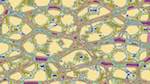 Seventh of 'reflets &mdash; msg &mdash; abstract 1 abstract 13'.
