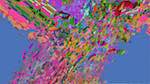 Second of 'reflets &mdash; msg &mdash; abstract 1 abstract 2'.