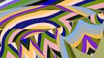 Sixth of 'reflets &mdash; msg &mdash; variations 0 abstract 7'.