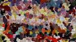 Second of 'reflets &mdash; paint action sequence &mdash; abstract'.