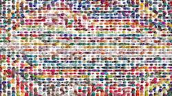 Fourth of 'reflets &mdash; paint synthesiser classic &mdash; 3.5 collection abstraction 1'.