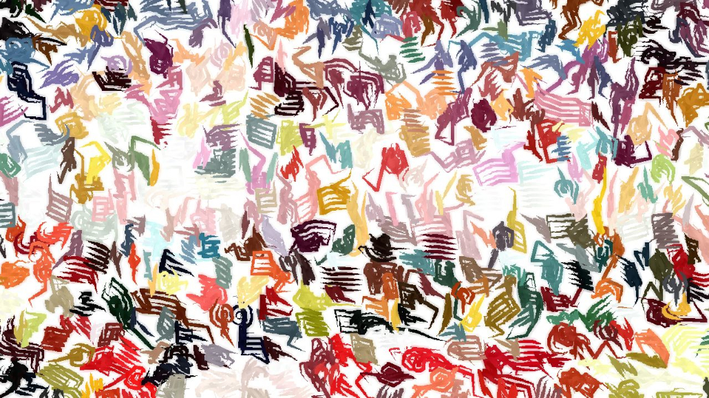 Image 'reflets &mdash; paint synthesiser classic &mdash; 3.5 collection abstraction 1 1'.