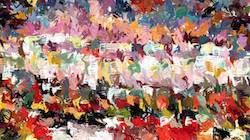 Second of 'reflets &mdash; paint synthesiser classic &mdash; 3.5 collection abstraction 1'.