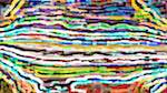 Third of 'reflets &mdash; paint action sequence &mdash; abstraction 1'.