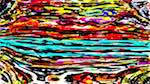 Third of 'reflets &mdash; paint action sequence &mdash; abstraction 1'.