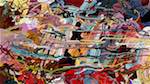 Sixth of 'reflets &mdash; paint action sequence &mdash; abstraction extreme'.