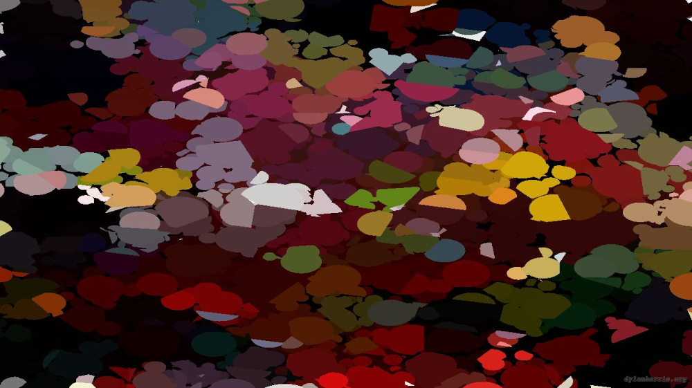Image 'reflets &mdash; paint action sequence &mdash; abstractions 3'.
