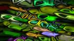 Third of 'reflets &mdash; msg &mdash; abstract abstract more 6'.