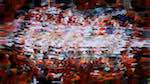 Second of 'reflets &mdash; paint action sequence &mdash; abstract representation 1'.