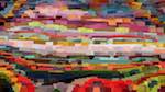 Third of 'reflets &mdash; paint action sequence &mdash; abstract representation 1'.