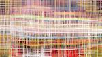 Sixth of 'reflets &mdash; paint action sequence &mdash; abstraction sketches 1'.