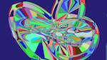 Second of 'reflets &mdash; msg &mdash; abstract 1 attr 4'.