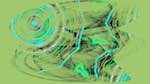 Sixth of 'reflets &mdash; msg &mdash; abstract 1 attractor 2'.