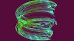 Eighth of 'reflets &mdash; msg &mdash; abstract 1 attractor 2'.