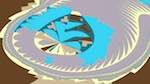 Sixth of 'reflets &mdash; msg &mdash; abstract 1 attractor 3'.