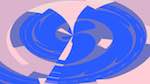Eighth of 'reflets &mdash; msg &mdash; abstract 1 attractor 3'.