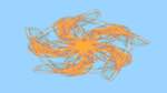 Seventh of 'reflets &mdash; msg &mdash; abstract 1 attractor 4'.