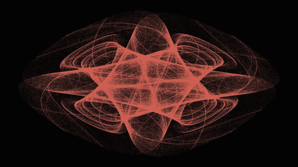 Image 'reflets &mdash; msg &mdash; abstract attractors 1 3'.