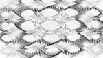 Second of 'reflets &mdash; msg &mdash; abstract attractors black & white 1'.