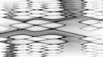 Sixth of 'reflets &mdash; msg &mdash; abstract attractors black & white 2'.