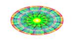First of 'reflets &mdash; msg &mdash; abstract attractors circular 1'.