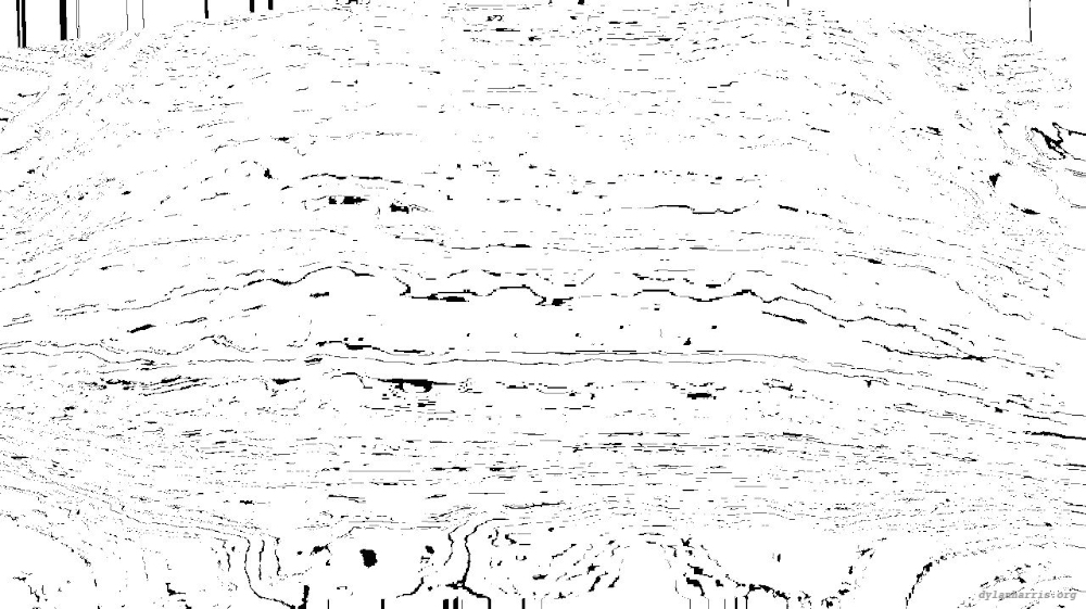 Image 'reflets &mdash; msg &mdash; processing effects 0 black n white 3 5'.