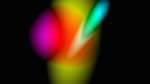 Fourth of 'reflets &mdash; msg &mdash; abstract blobby'.