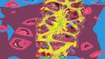Sixth of 'reflets &mdash; msg &mdash; variations 2 b new 4'.