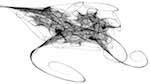 Fifth of 'reflets &mdash; msg &mdash; variations 0 bw attractor 1'.