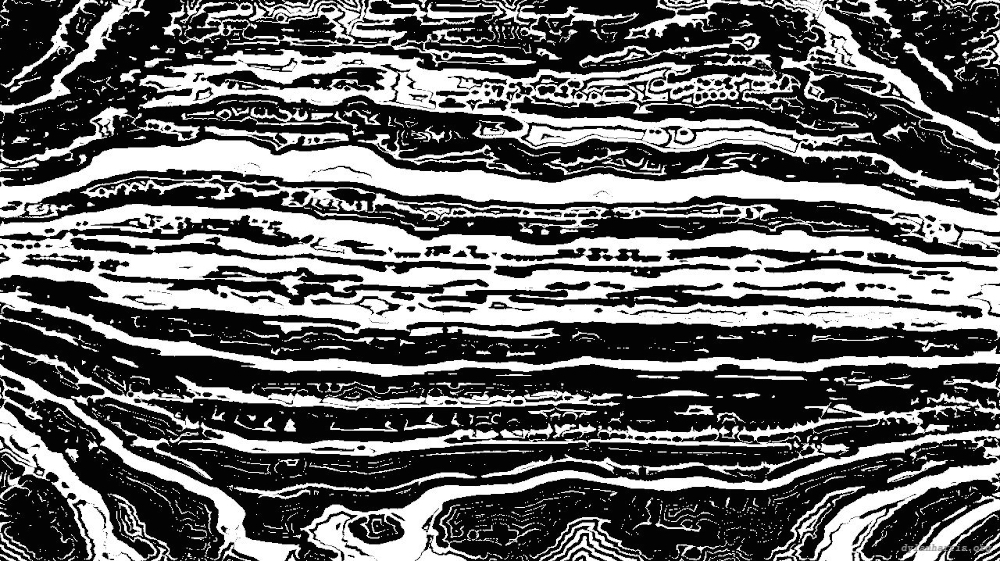 Image 'reflets &mdash; msg &mdash; processing effects 0 bw chamfer 1 2 4'.