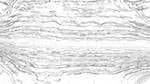 Seventh of 'reflets &mdash; paint action sequence &mdash; bw effects 1'.