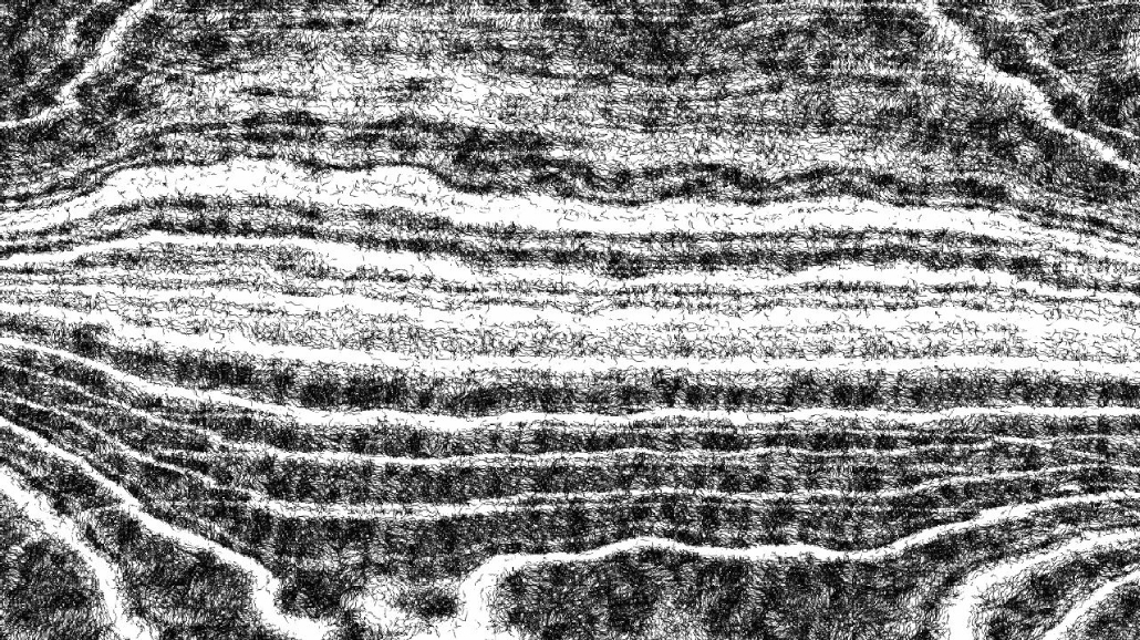Image 'reflets &mdash; paint synthesiser classic &mdash; 3.5 collection BW hatching 1 7'.