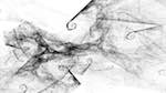 Fifth of 'reflets &mdash; msg &mdash; abstract 1 bw new 2'.