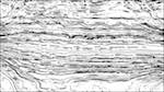 Second of 'reflets &mdash; paint action sequence &mdash; bw outline'.