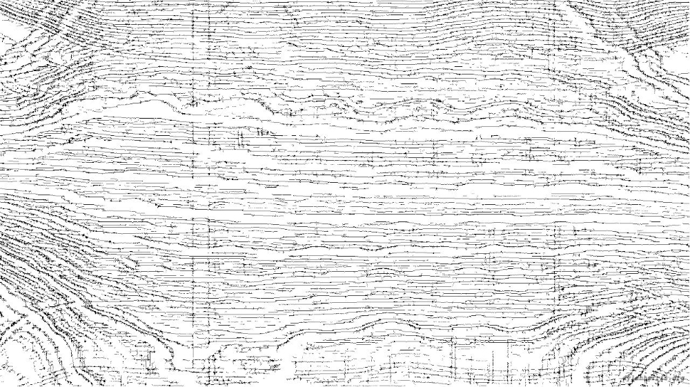 Image 'reflets &mdash; paint action sequence &mdash; bw sketch examples 1 6'.