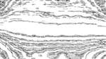 Eighth of 'reflets &mdash; paint action sequence &mdash; BW sketch ideas 1 2'.