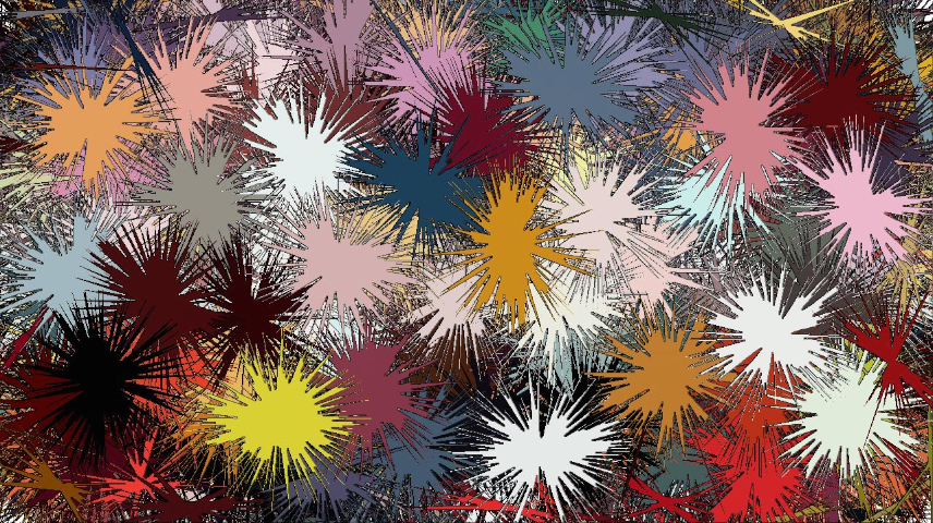 Image 'reflets &mdash; paint synthesiser classic &mdash; users chuck&rsquo;s autodraw regions as brush 2'.