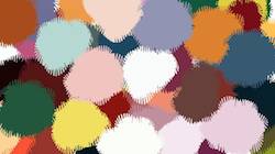 Fifth of 'reflets &mdash; paint synthesiser classic &mdash; users chuck&rsquo;s autodraw regions as brush'.