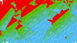 Sixth of 'reflets &mdash; paint synthesiser classic &mdash; users chuck&rsquo;s autodraw regions as brush'.