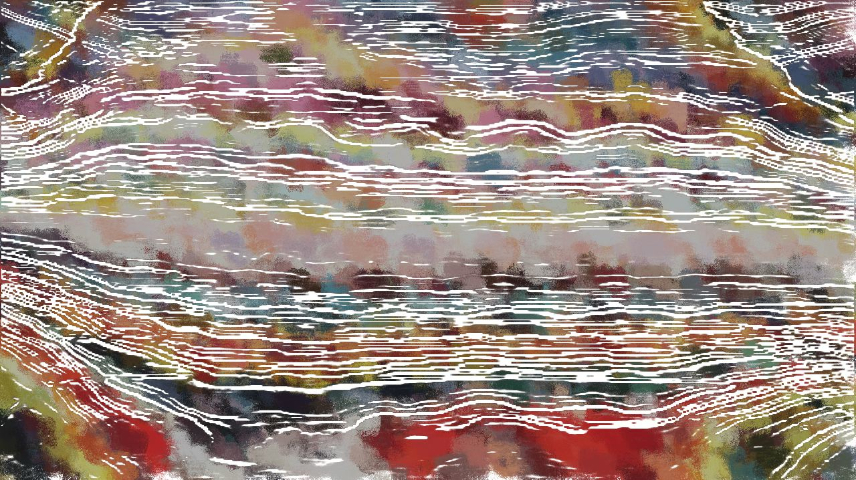 Image 'reflets &mdash; paint synthesiser classic &mdash; cd hand drawn media dry media charcoal 2'.