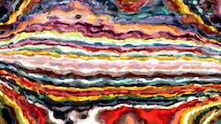 Second of 'reflets &mdash; paint synthesiser classic &mdash; cd hand drawn media graphic media ink 2'.